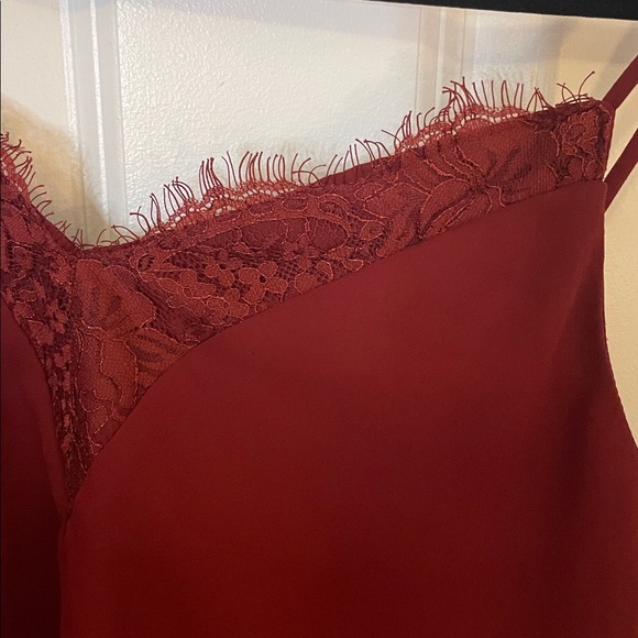 Melrose and Market Burgundy Lace Cami Women’s Small - Picture 3 of 8
